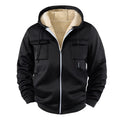 Sports Hooded Fleece-lined Jacket